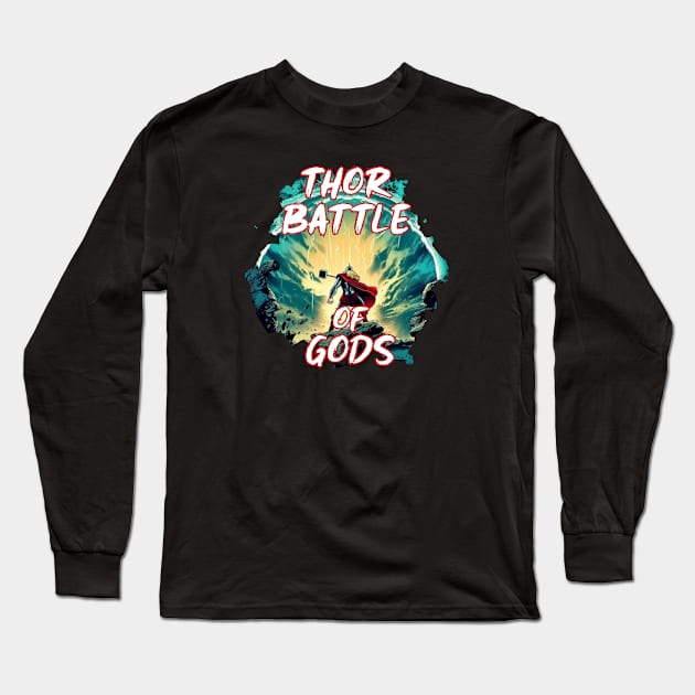 THOR BATTLE OF GODS Long Sleeve T-Shirt by Pixy Official